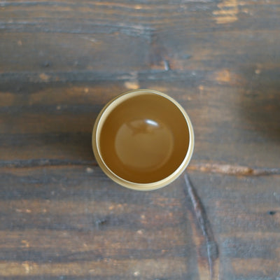 Small Yellow NATSUME Matcha Container #KU38C