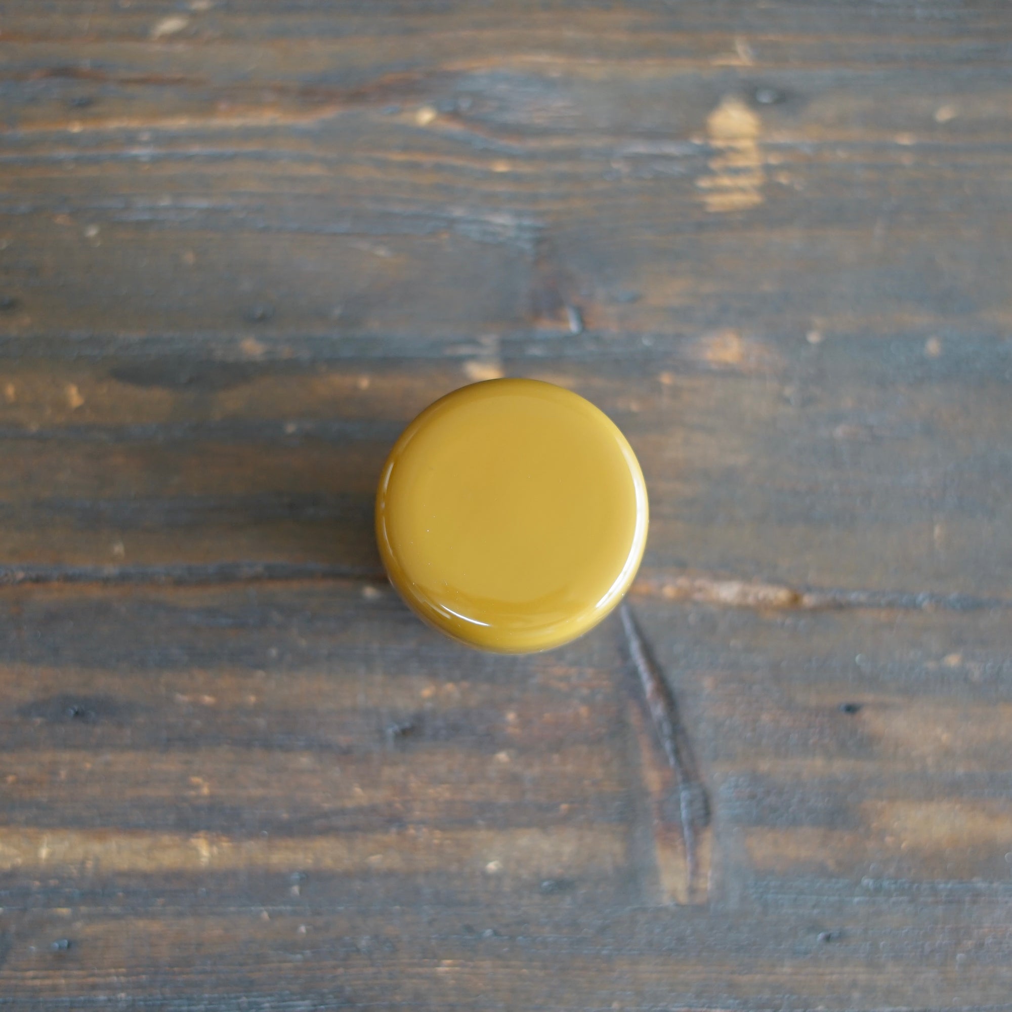 Small Yellow NATSUME Matcha Container #KU38C