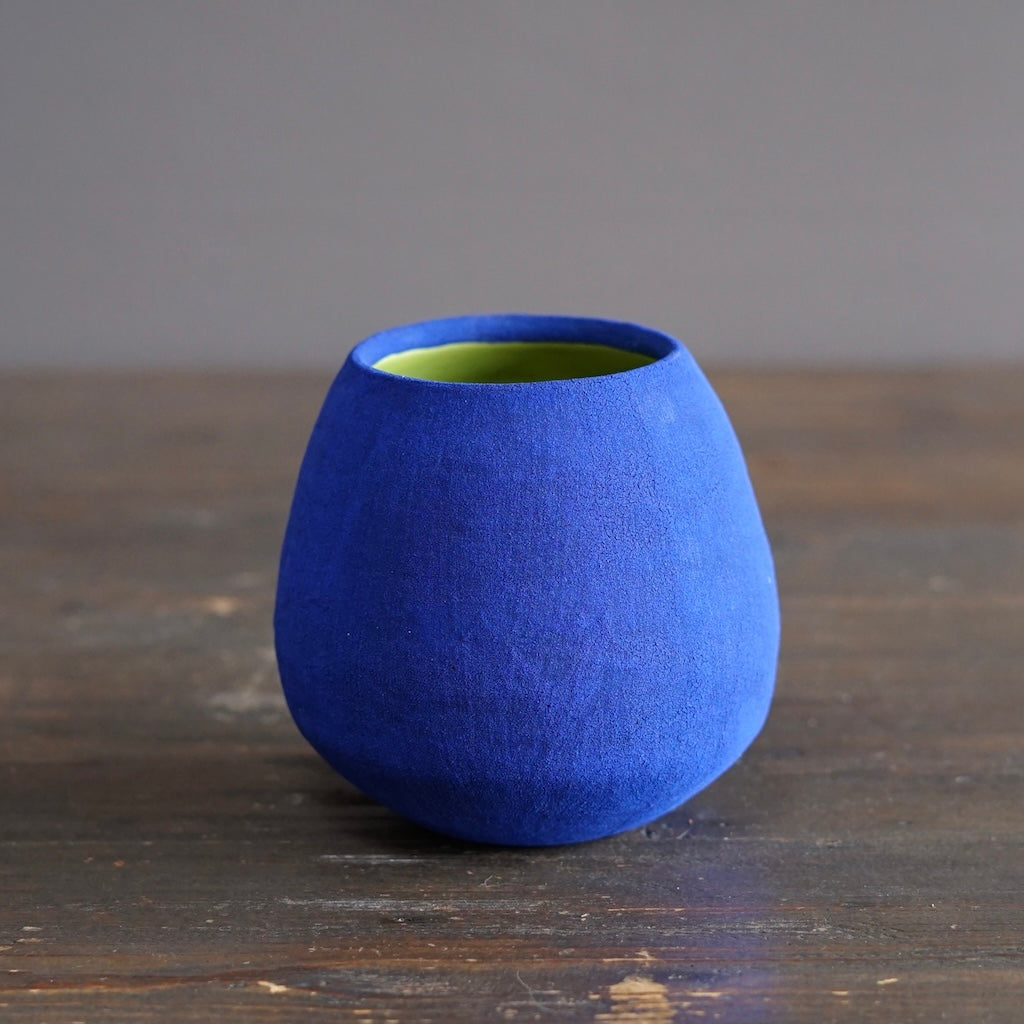 Blue / Green Small Dino Vase #JT442C