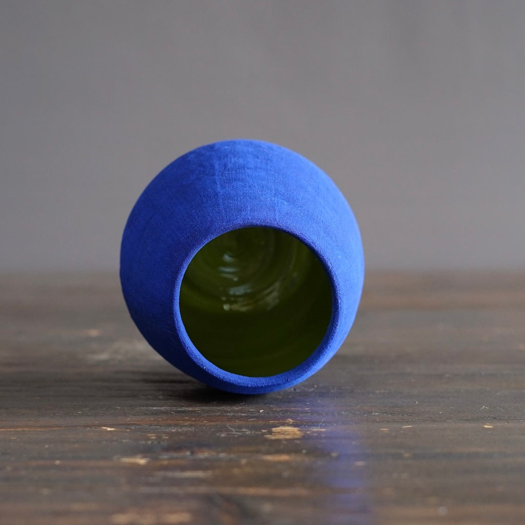 Blue / Green Small Dino Vase #JT442C