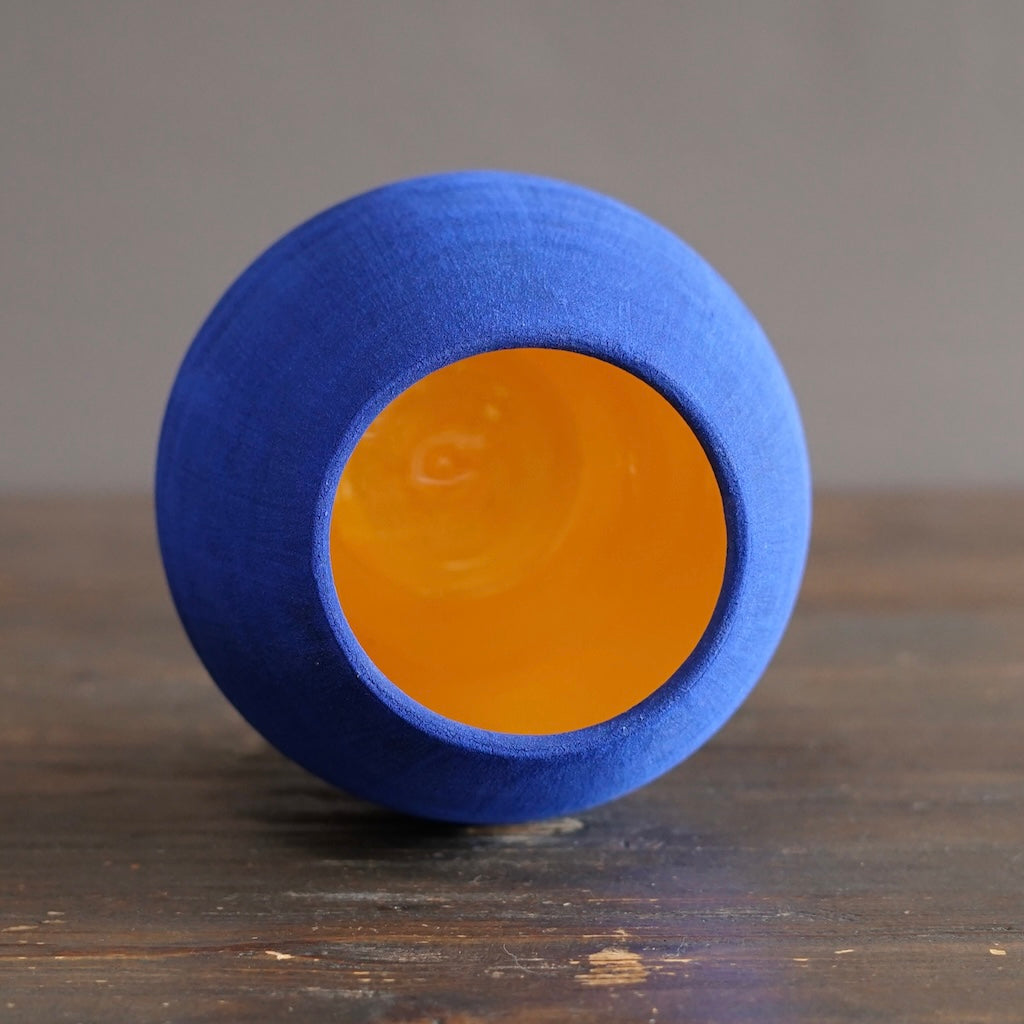 Blue / Yellow Dino Vase #JT440C