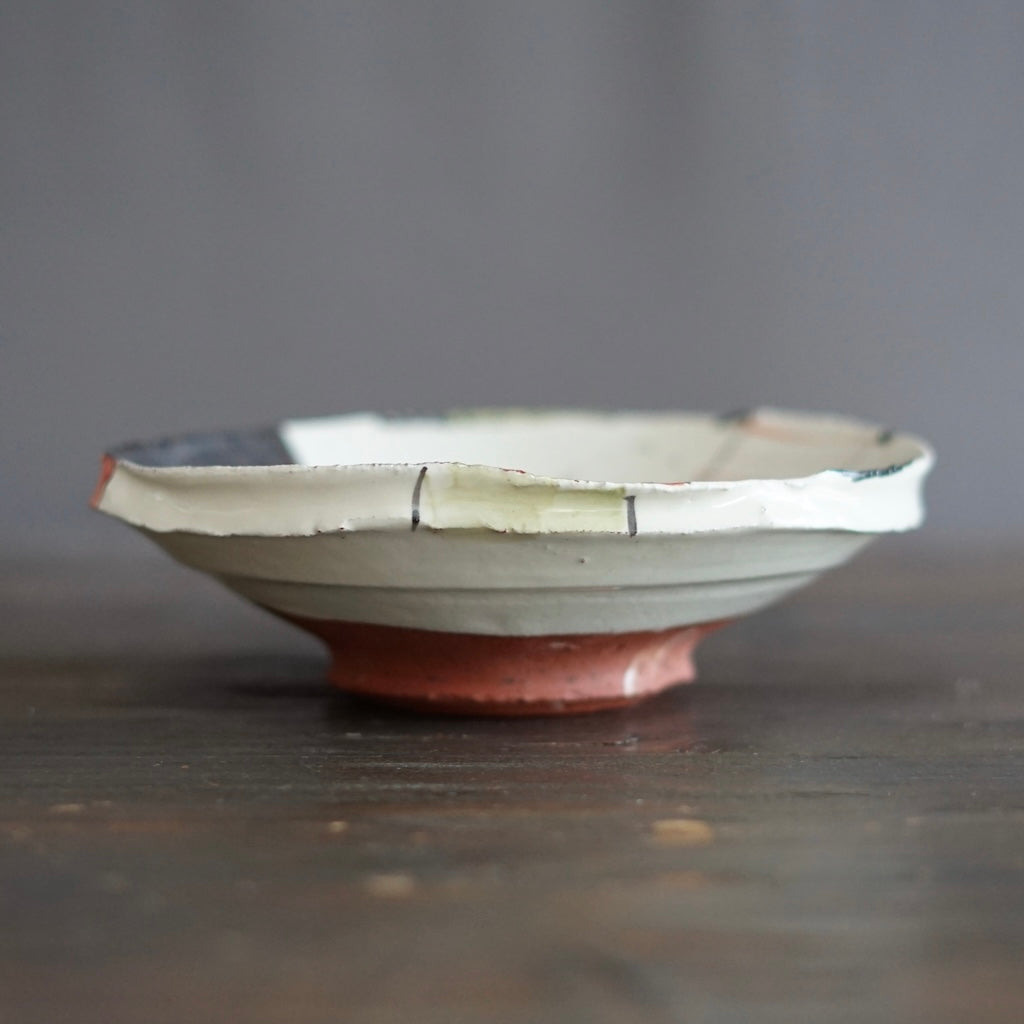 "Schematics" Shallow Bowl #BC79