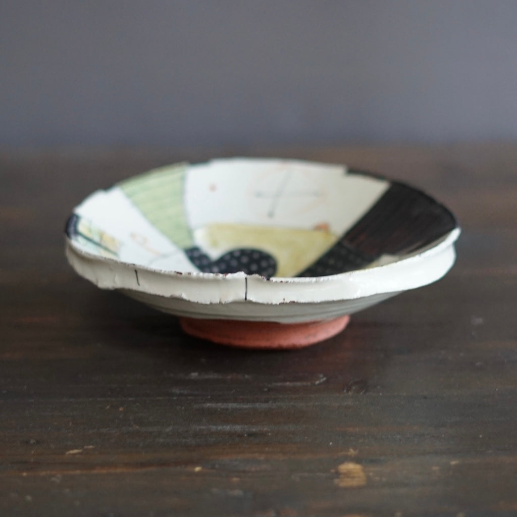 "Schematics" Shallow Bowl #BC79