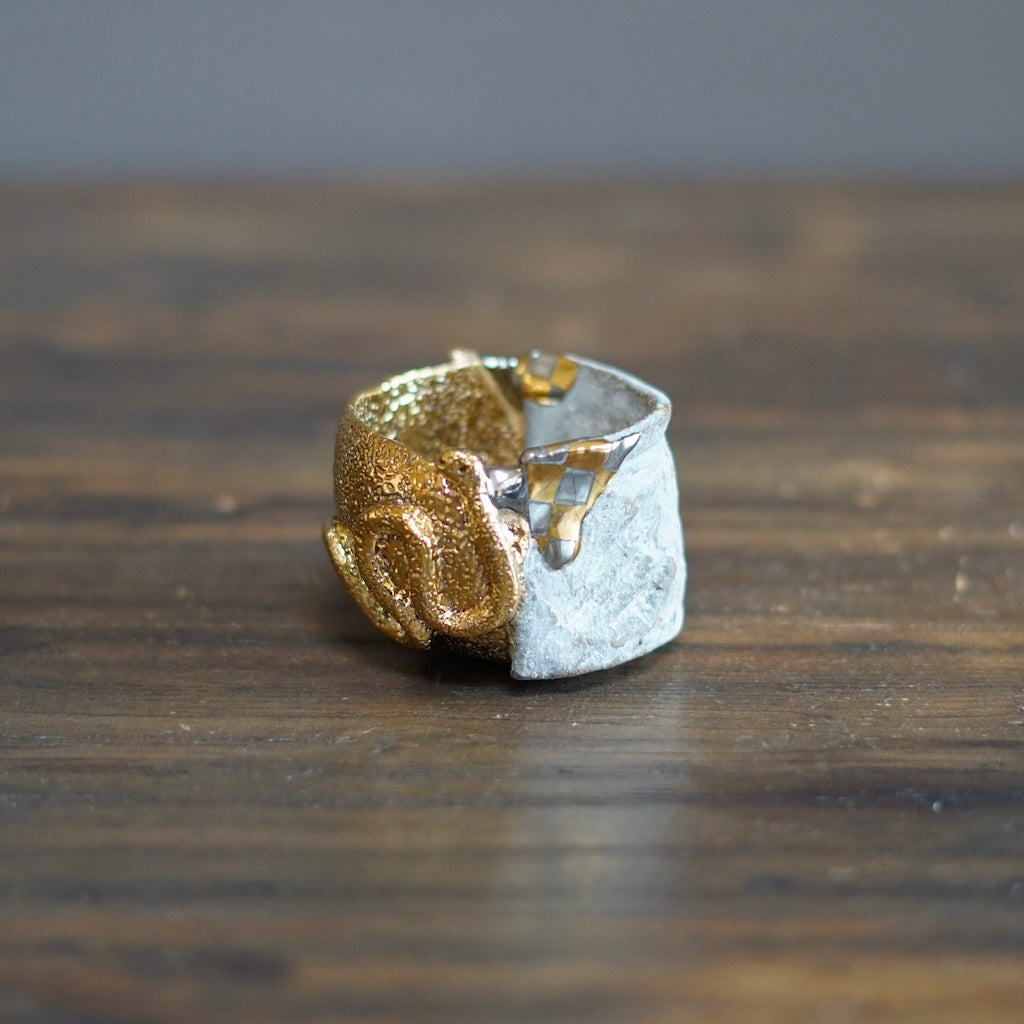 Gilded Snake GUINOMI Sake Cup #HT437