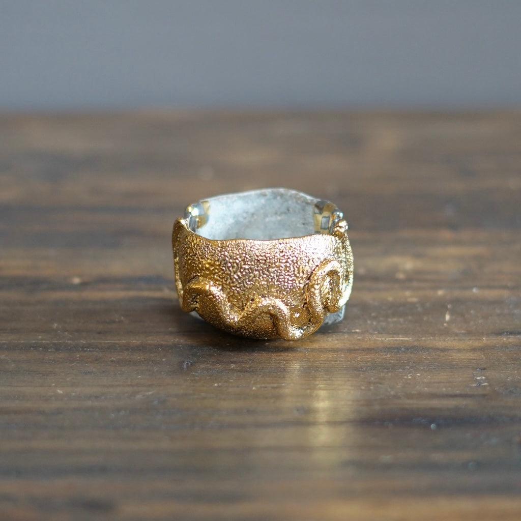 Gilded Snake GUINOMI Sake Cup #HT437