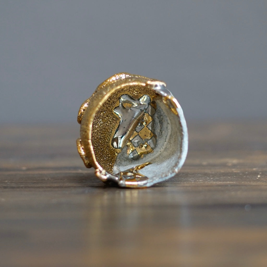 Gilded Snake GUINOMI Sake Cup #HT437