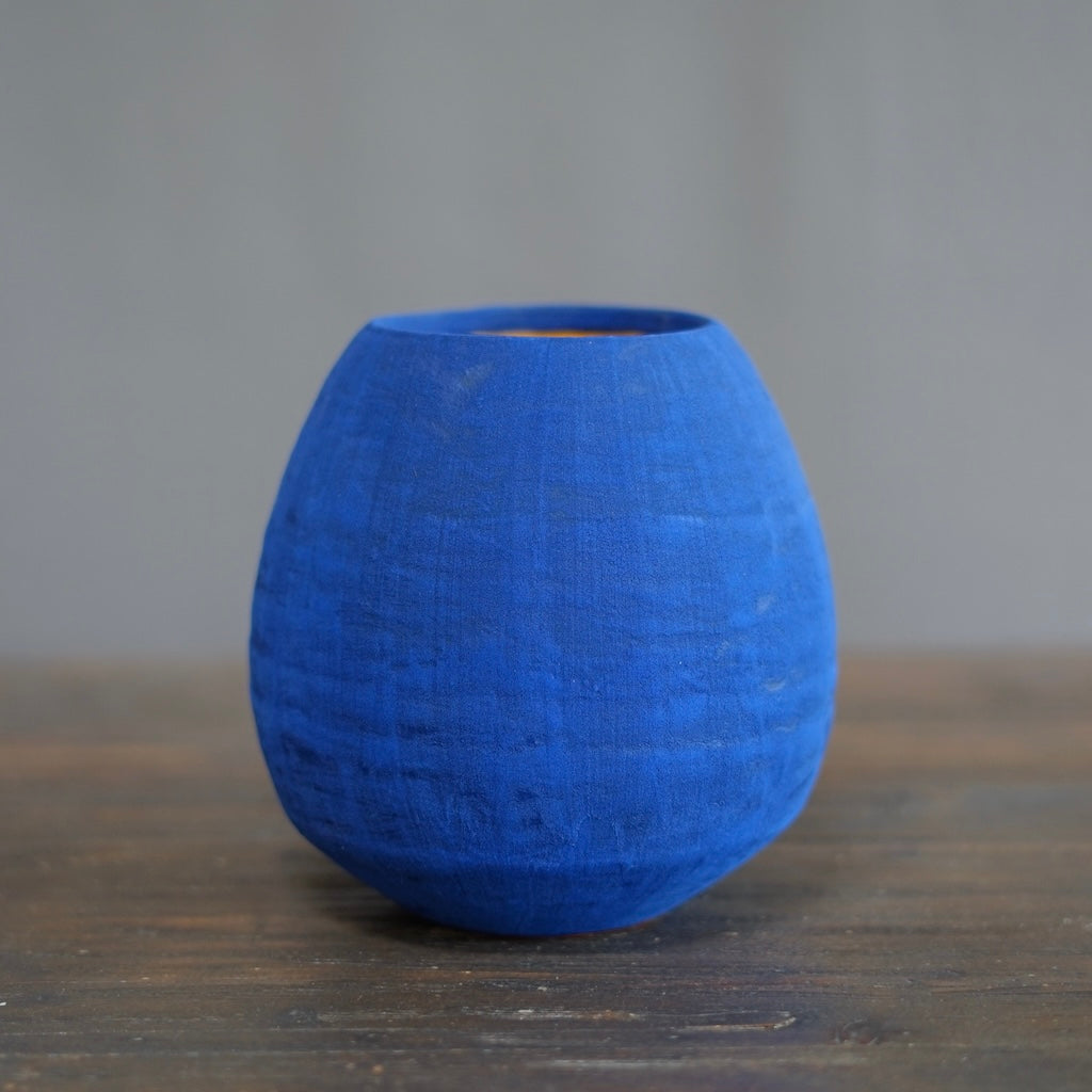 Blue / Yellow Dino Vase #JT408A