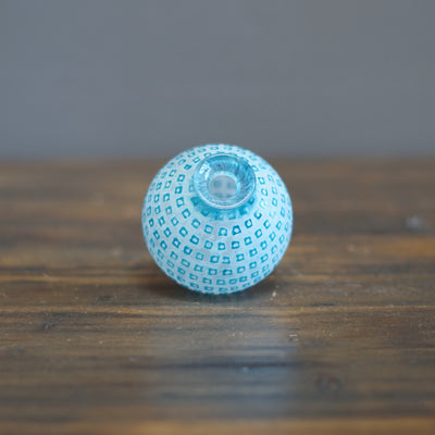 Blue Globe Bud Vase #YY2D