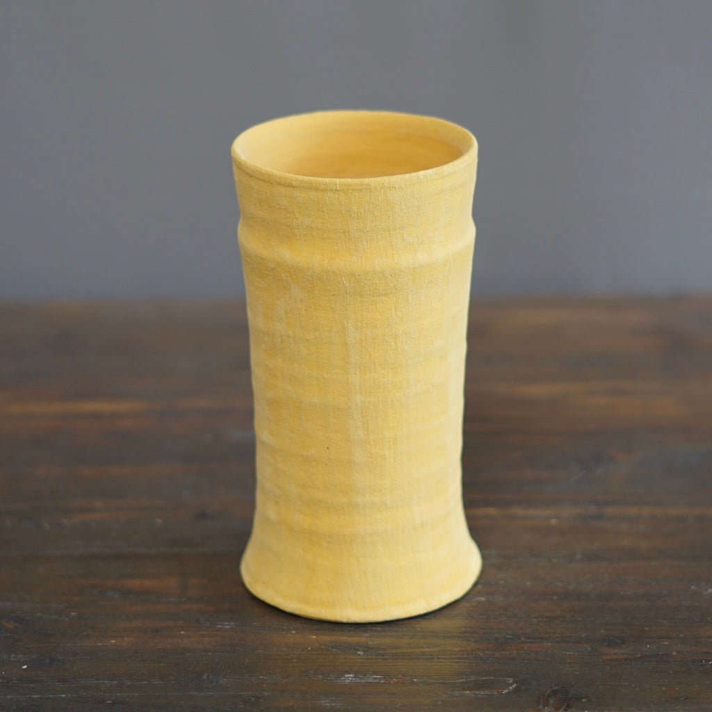 Yellow / Orange Column Vase #JT411