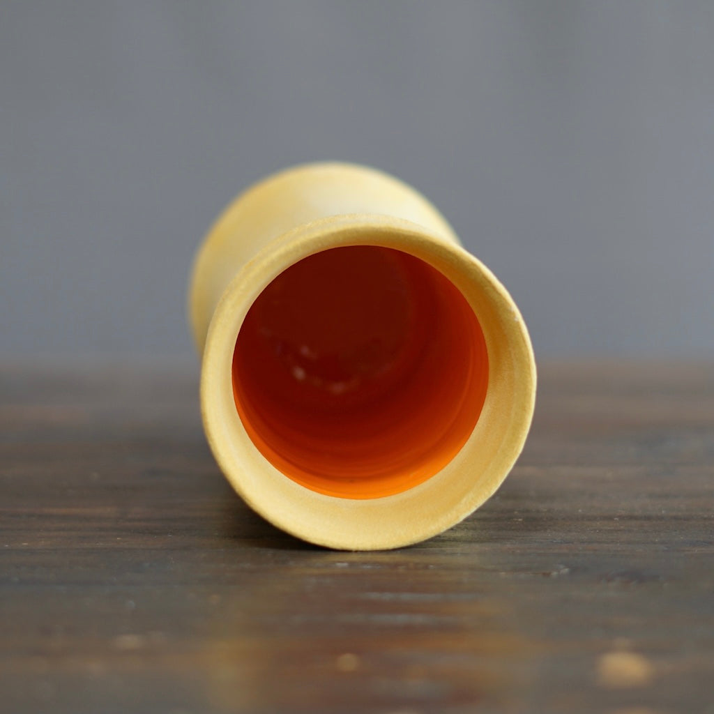 Yellow / Orange Column Vase #JT411