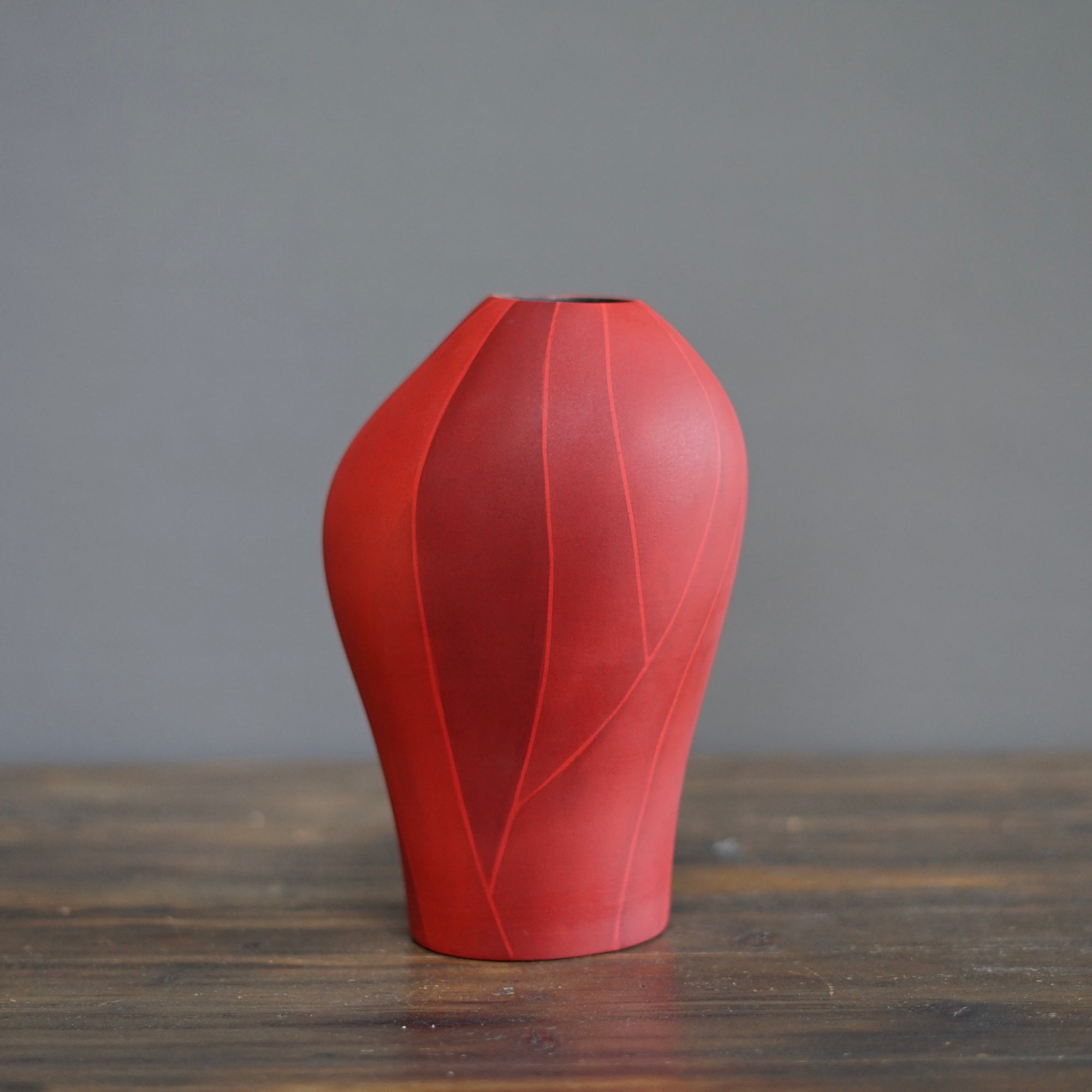 Small Red Flower Vase #AY2