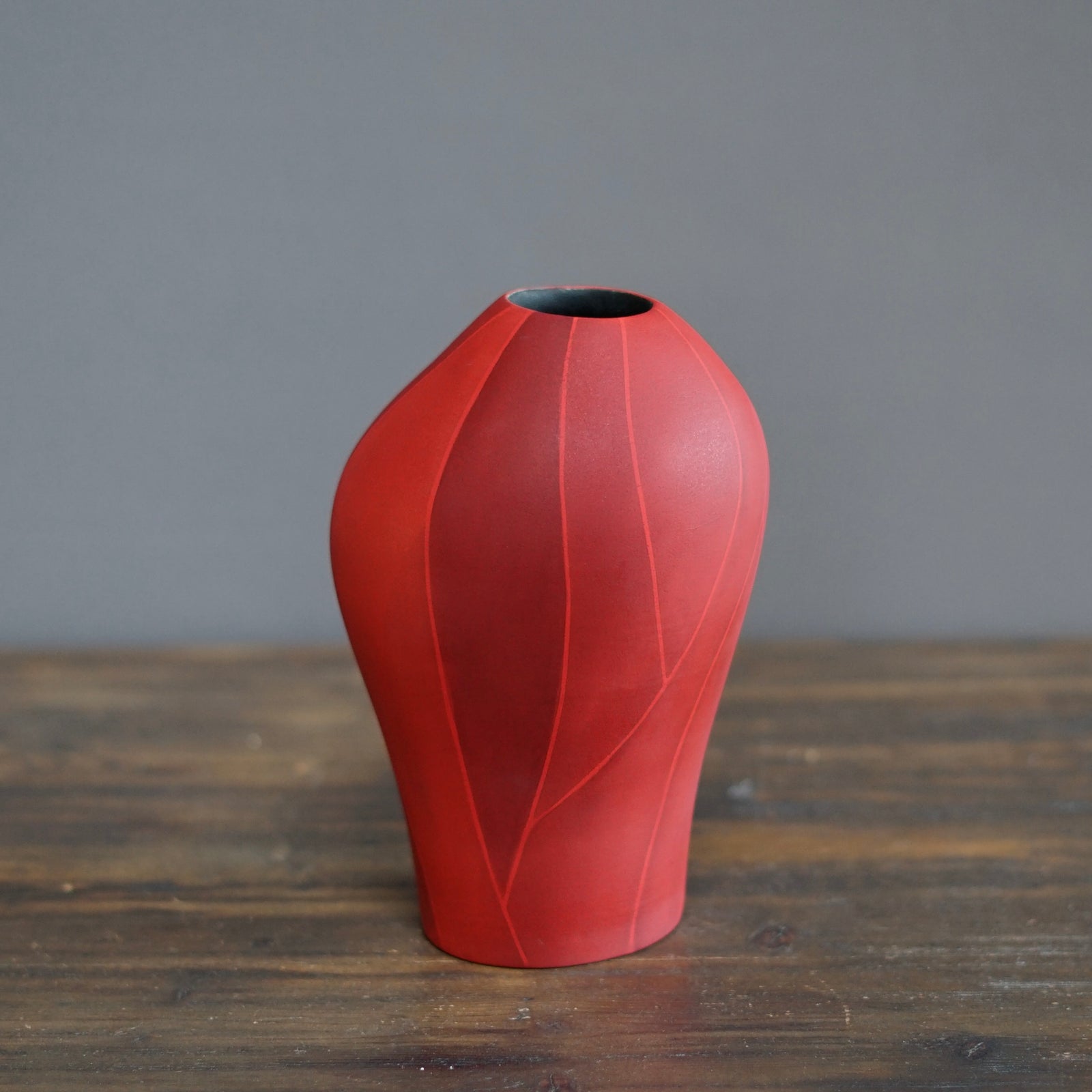 Small Red Flower Vase #AY2
