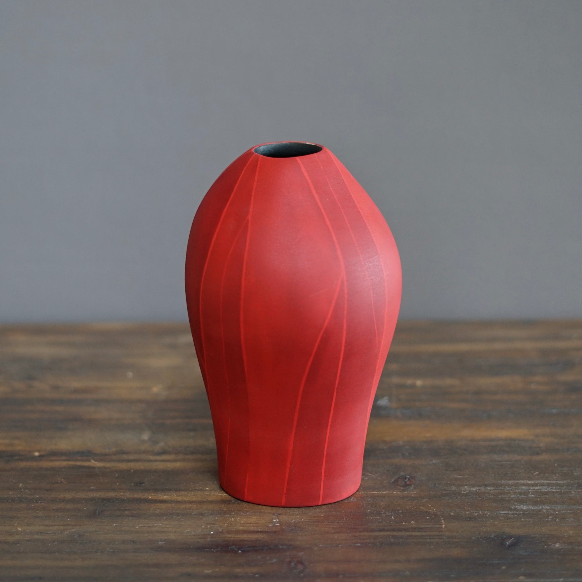 Small Red Flower Vase #AY2