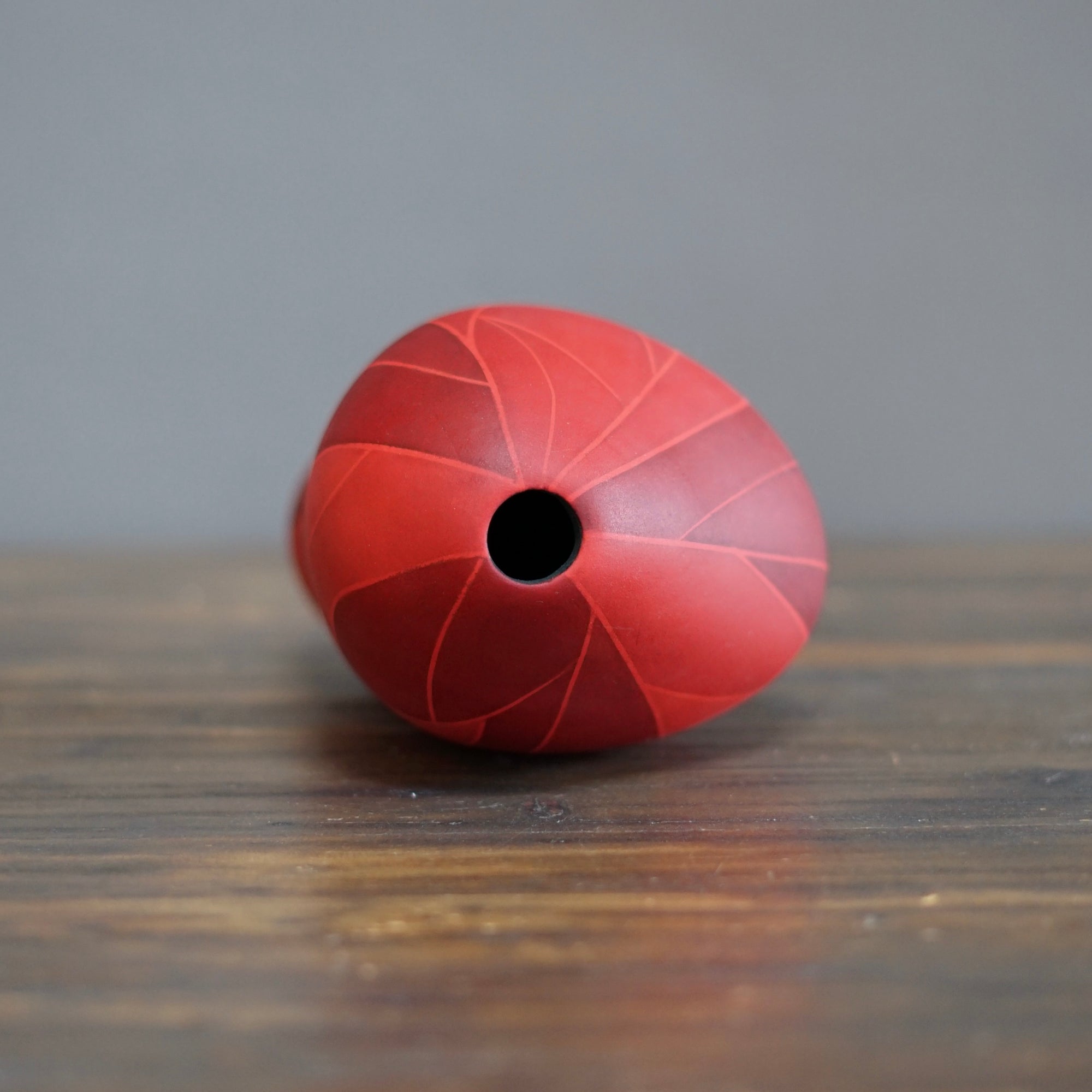 Small Red Flower Vase #AY5
