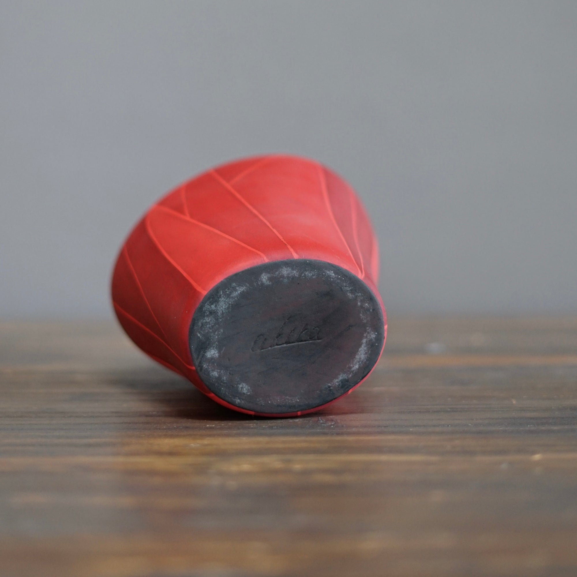 Small Red Flower Vase #AY5