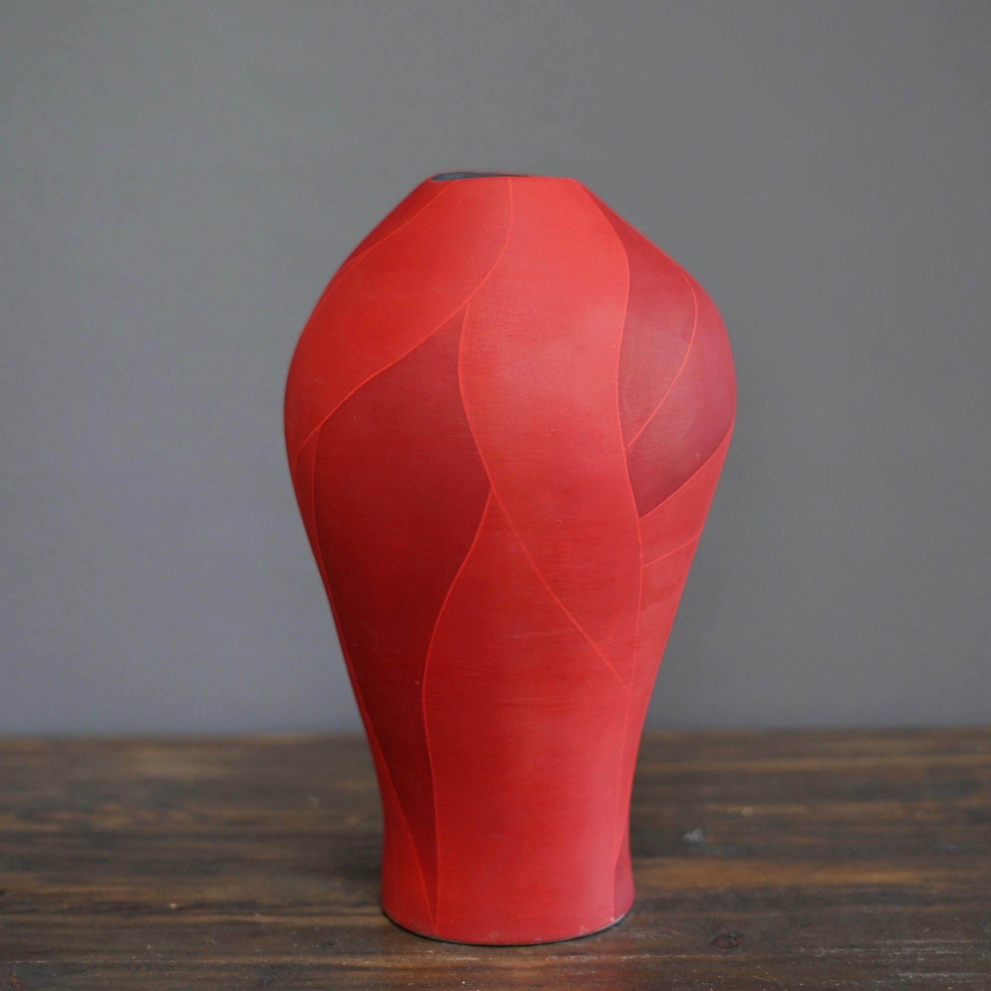 Red Flower Vase #AY7