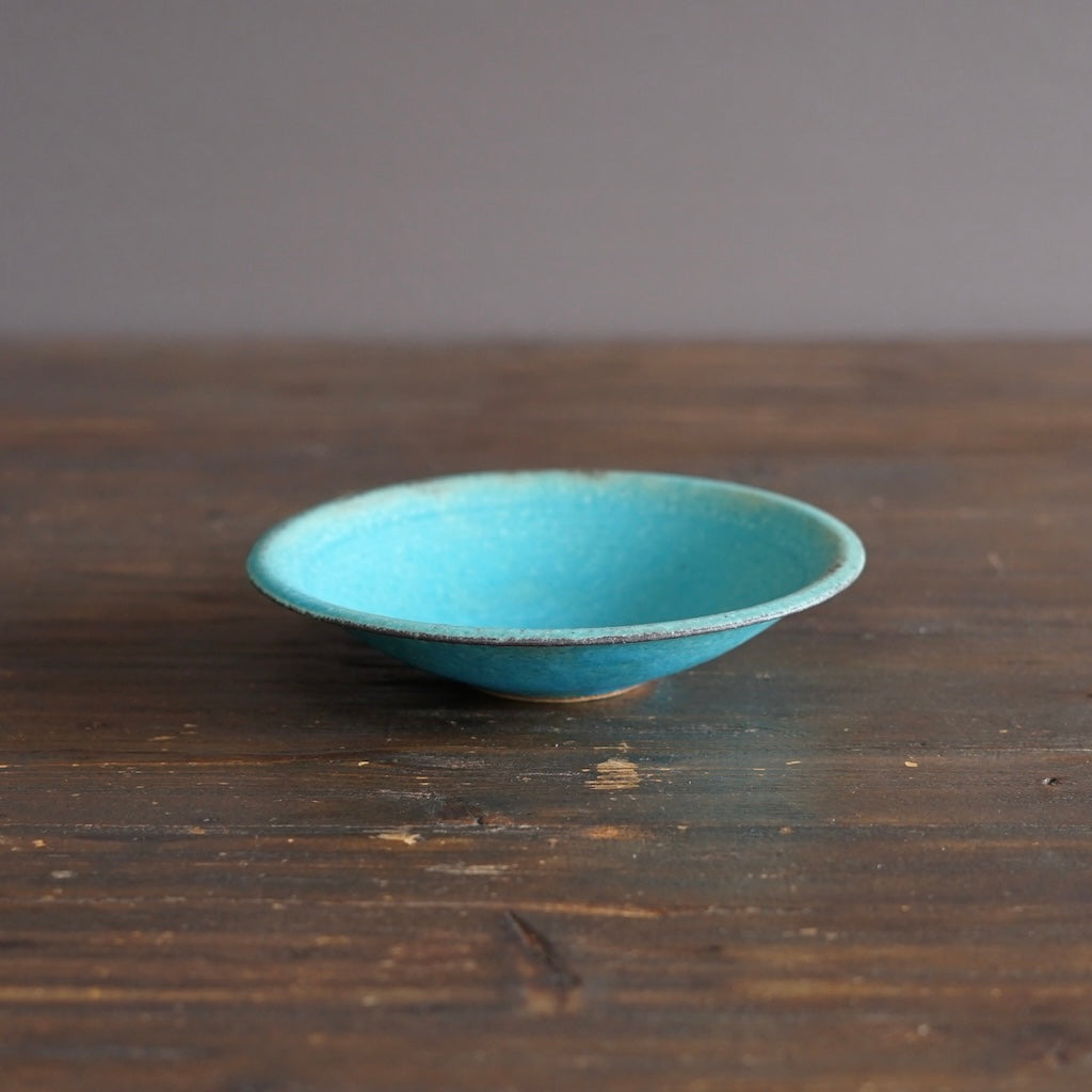 Turquoise Small Shallow Bowl #MS006D