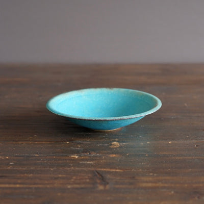 Turquoise Small Shallow Bowl #MS006D