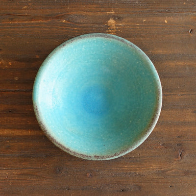 Turquoise Small Shallow Bowl #MS006G