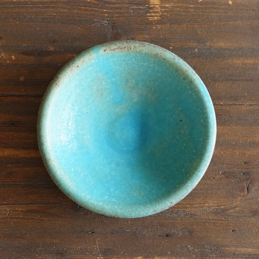 Turquoise Small Shallow Bowl #MS006J