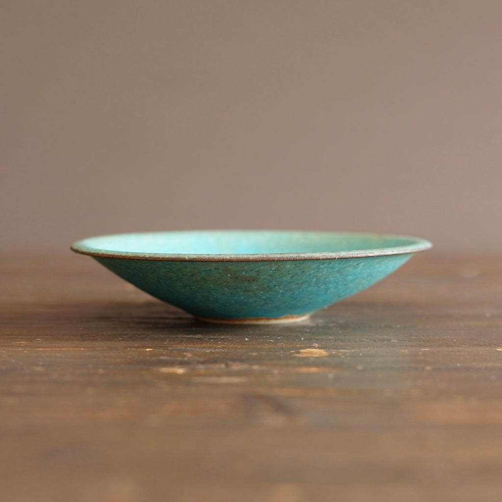 Turquoise Small Shallow Bowl #MS006K