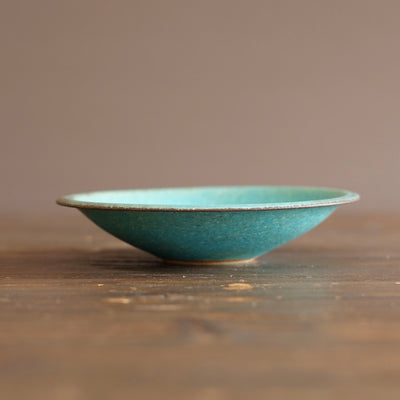 Turquoise Small Shallow Bowl #MS006L