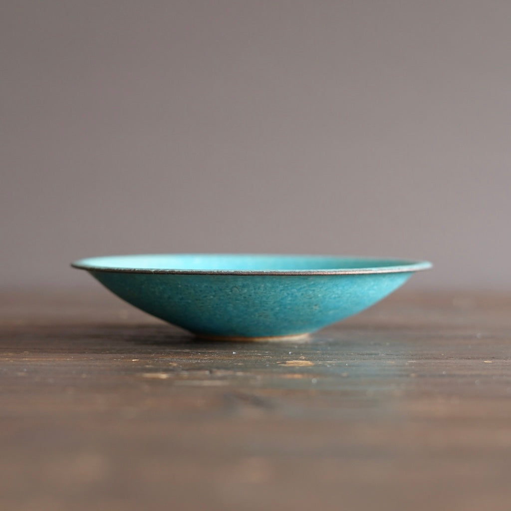 Turquoise Small Shallow Bowl #MS006M