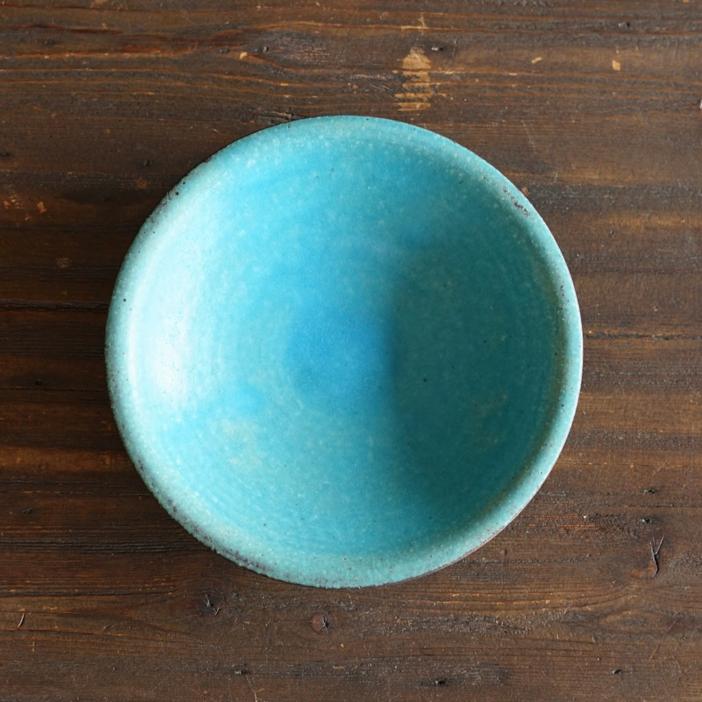 Turquoise Small Shallow Bowl #MS006M