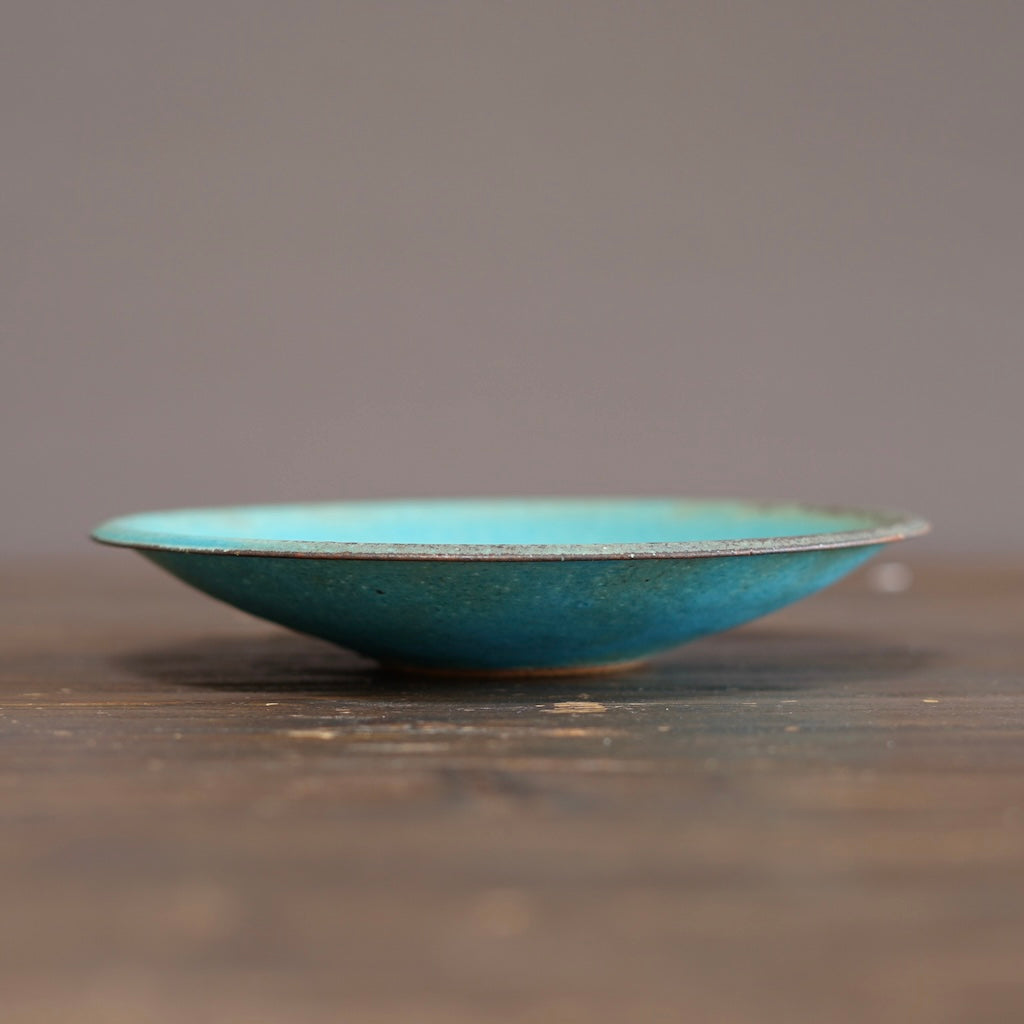 Turquoise Medium Shallow Bowl #MS007B