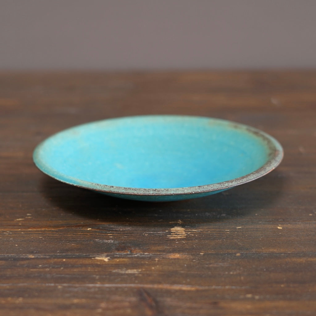 Turquoise Medium Shallow Bowl #MS007B