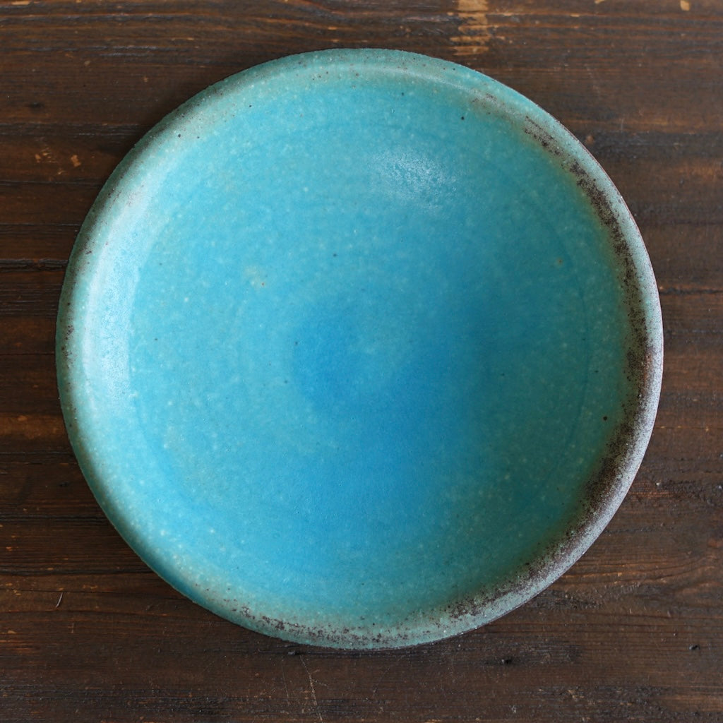 Turquoise Medium Shallow Bowl #MS007B