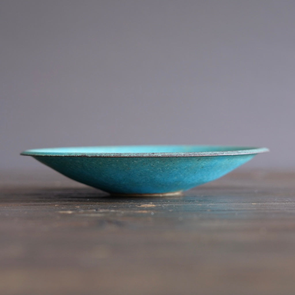 Turquoise Medium Shallow Bowl #MS007D