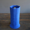 Fluted Vase Blue / Yellow #JT356B