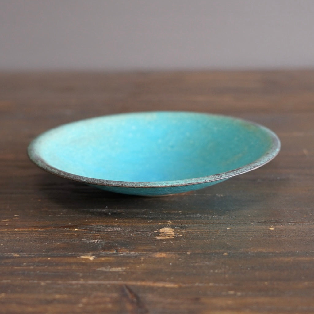 Turquoise Medium Shallow Bowl #MS007G