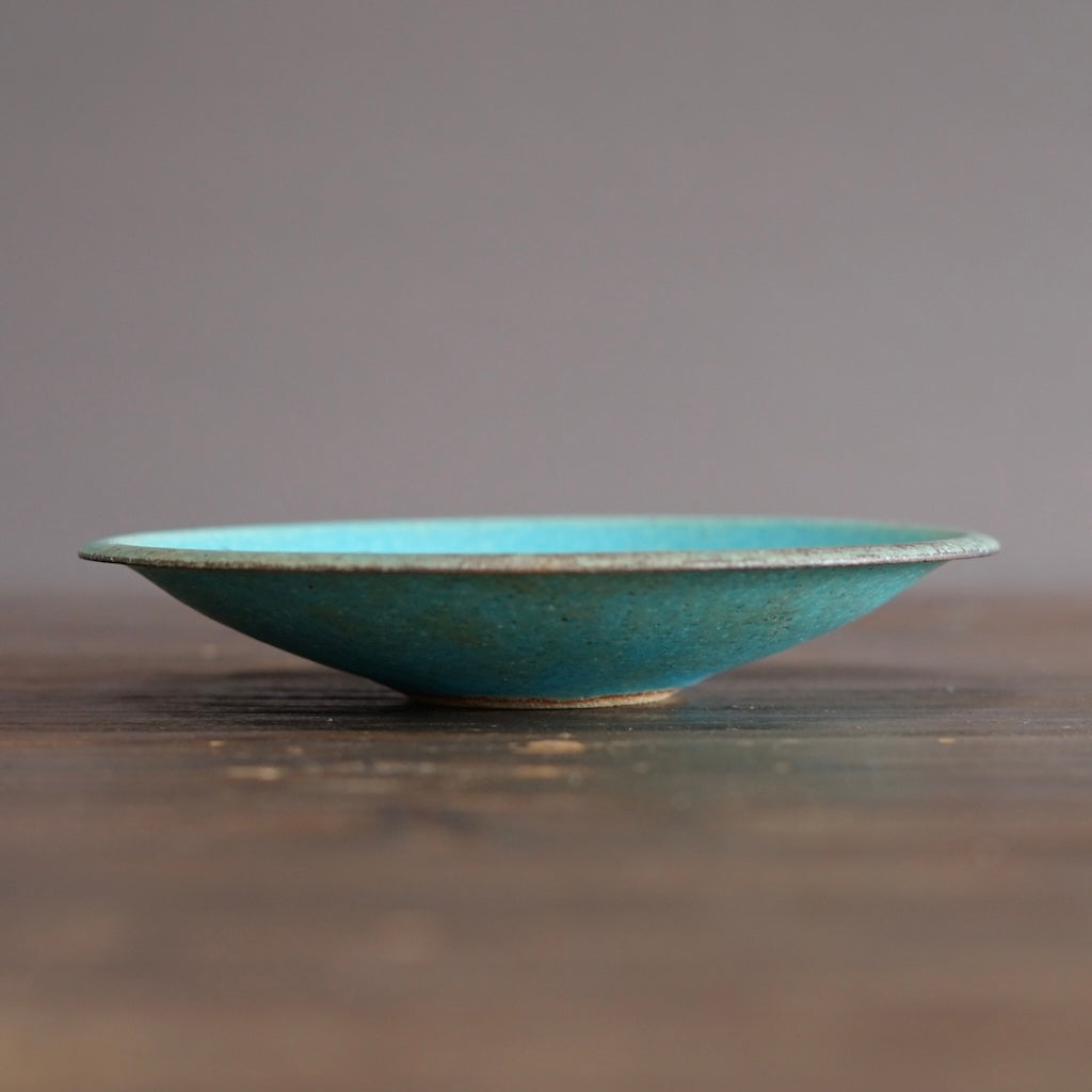 Turquoise Medium Shallow Bowl #MS007H