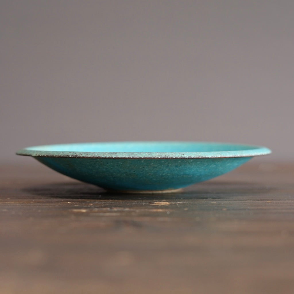 Turquoise Medium Shallow Bowl #MS007i