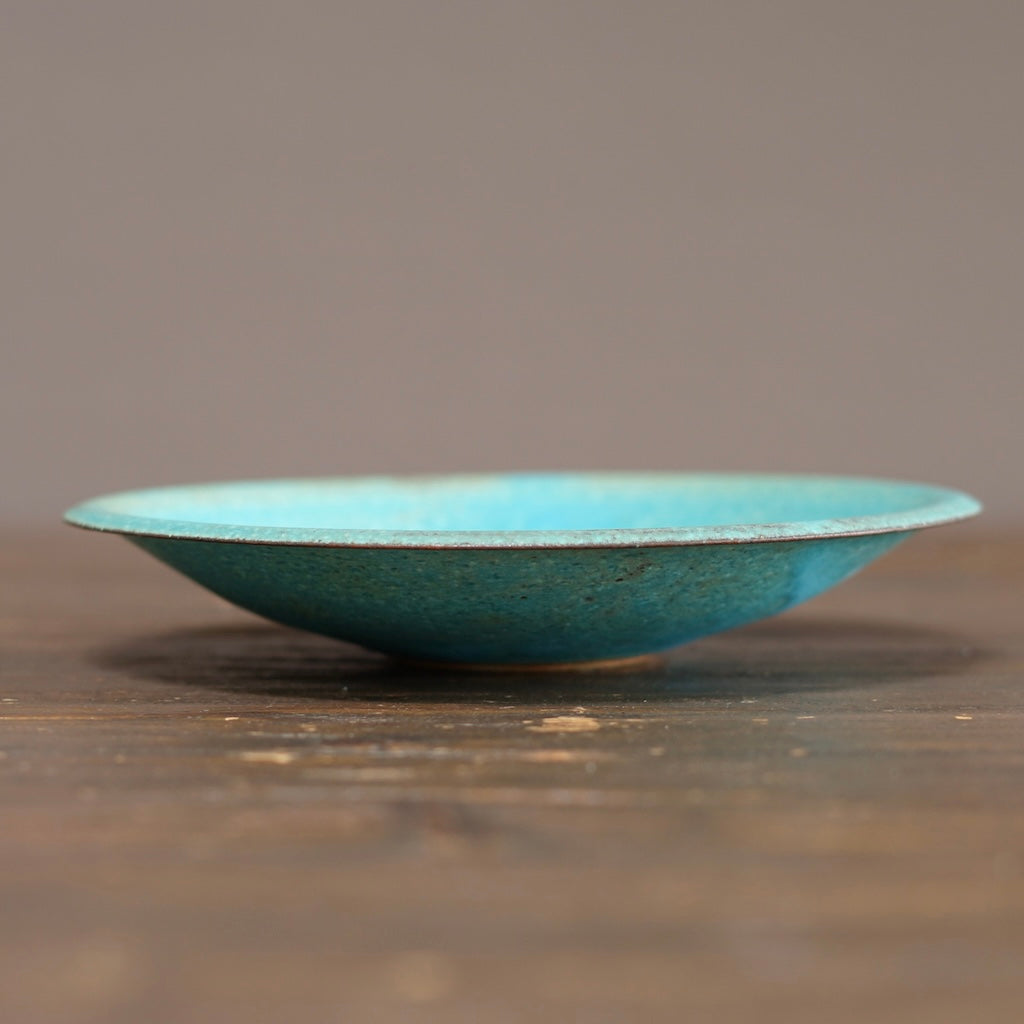 Turquoise Medium Shallow Bowl #MS007J