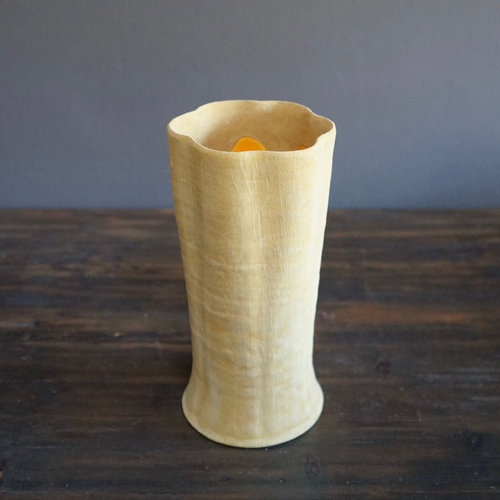 Fluted Vase Yellow / Orange #JT356C