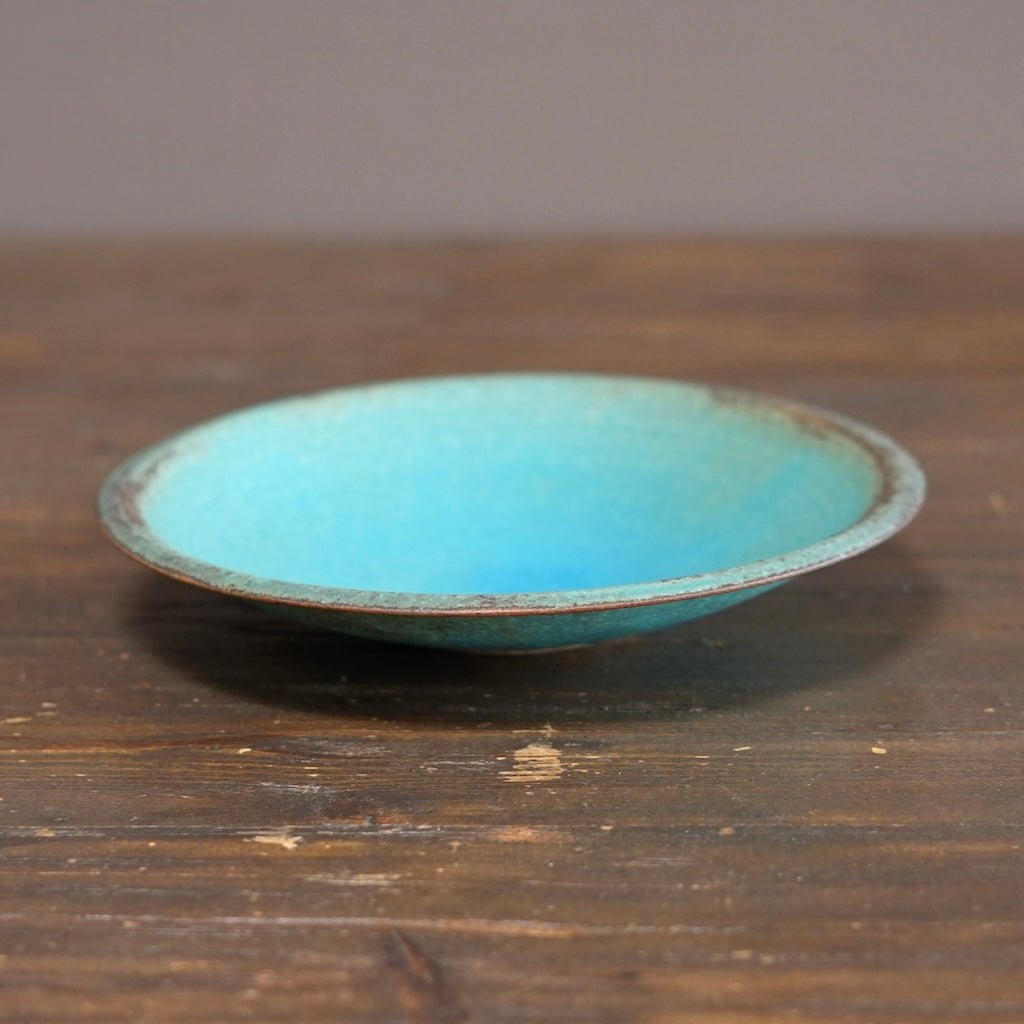 Turquoise Medium Shallow Bowl #MS007K