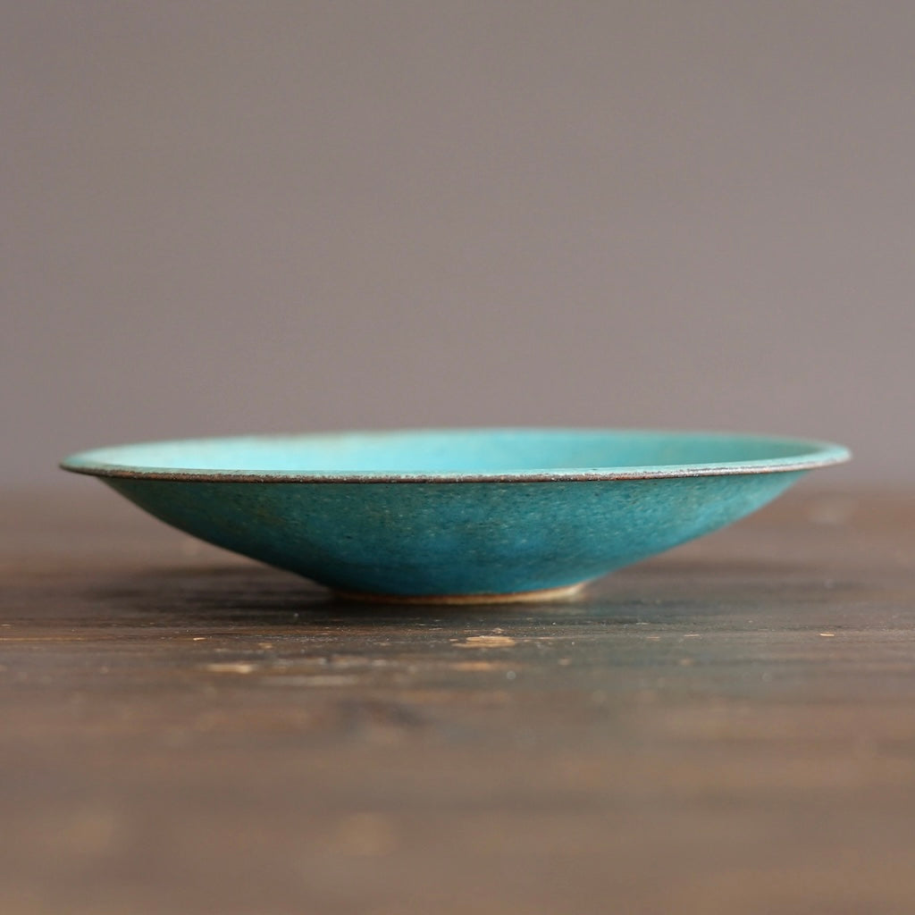 Turquoise Medium Shallow Bowl #MS007M