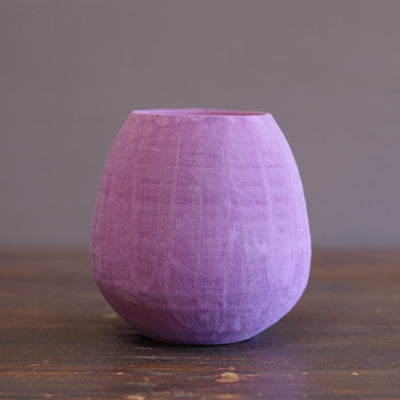 Lavender / Orange Dino Vase #JT437E