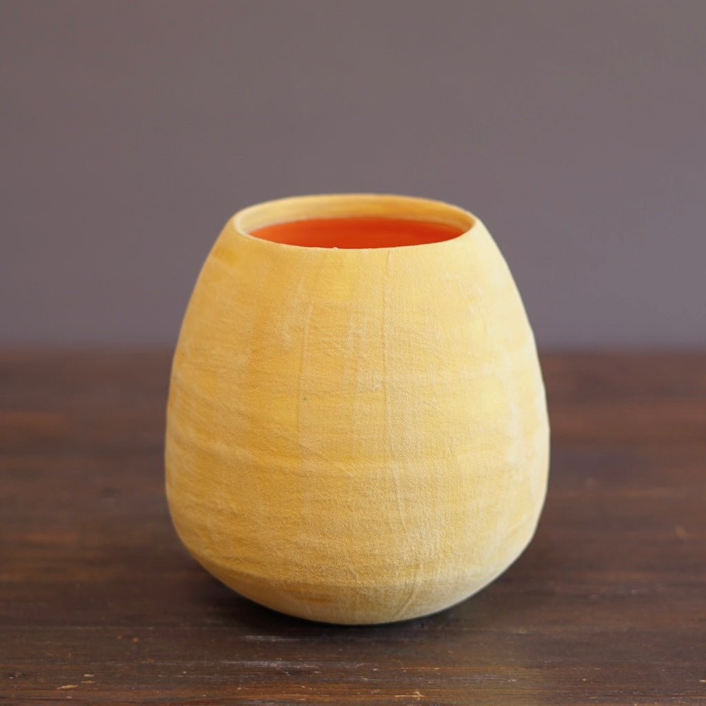 Yellow / Orange Dino Vase #JT437G