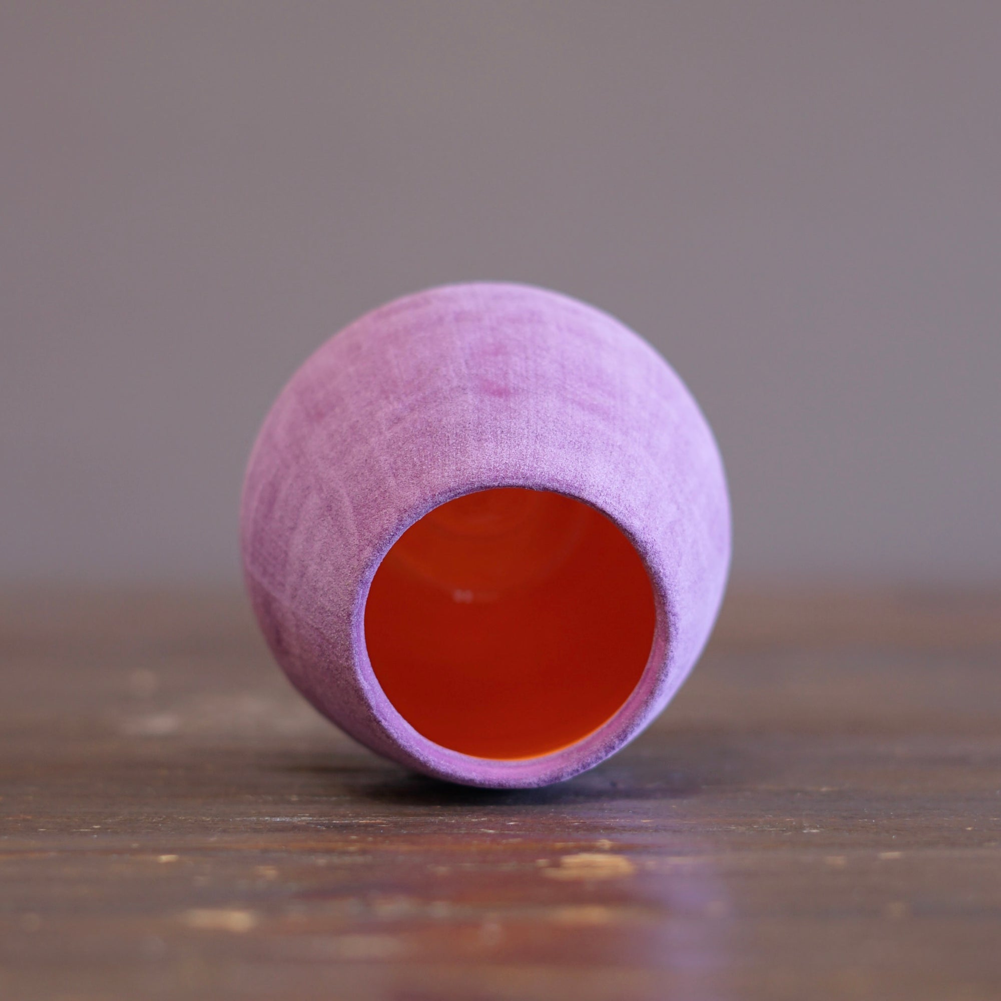 Lavender / Orange mini Dino Vase #JT438B