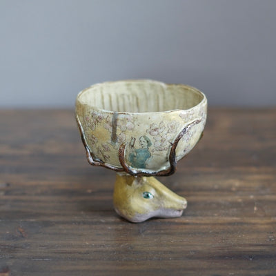 Deer Head Tea Cup #MA115B