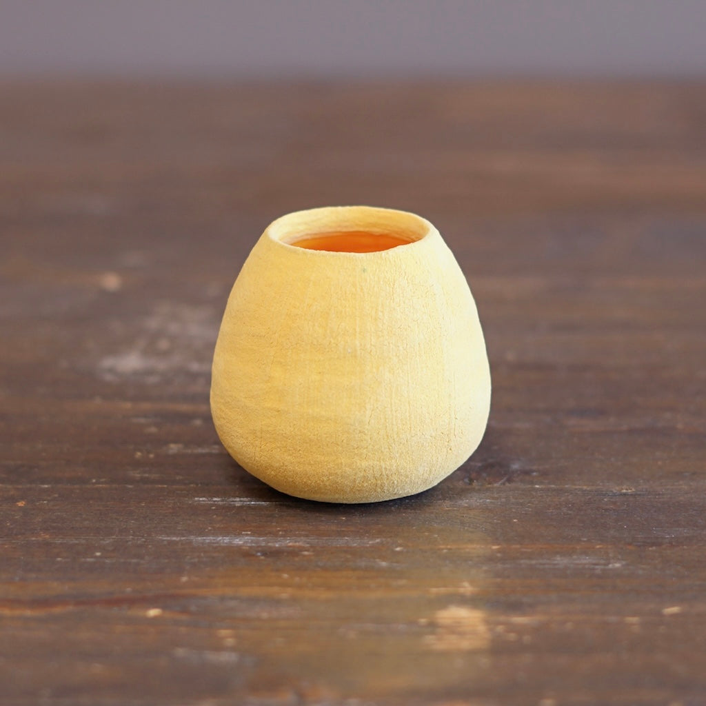 Yellow / Orange mini Dino Vase #JT438E