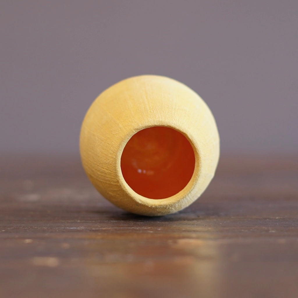 Yellow / Orange mini Dino Vase #JT438E