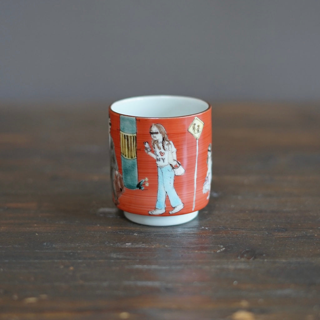 KUTANI-ISH YUNOMI Tea Cup #MA131A