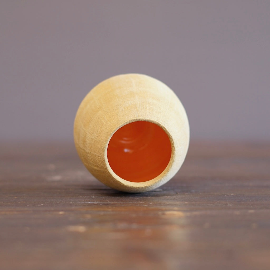 Yellow / Orange mini Dino Vase #JT438F