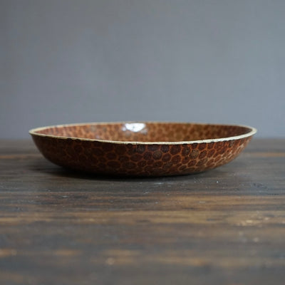 Dots Brown Deep Plate #LK806A