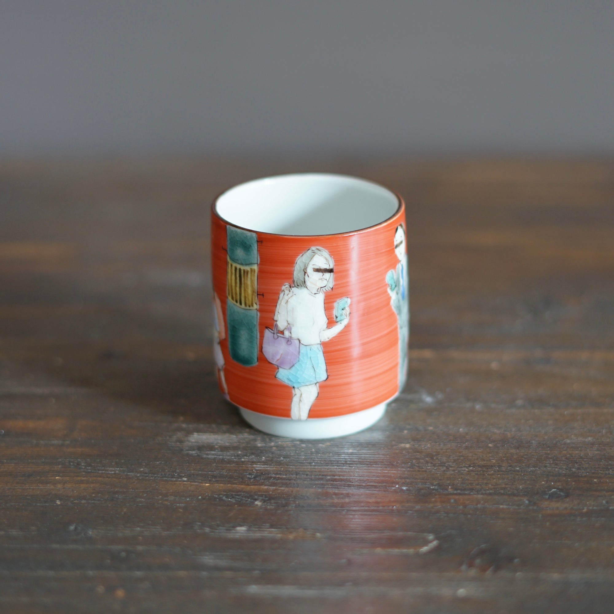 KUTANI-ISH YUNOMI Tea Cup #MA131F